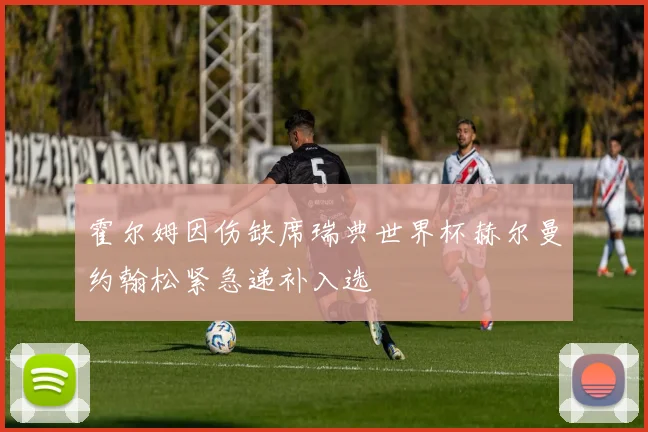 霍尔姆因伤缺席瑞典世界杯赫尔曼约翰松紧急递补入选